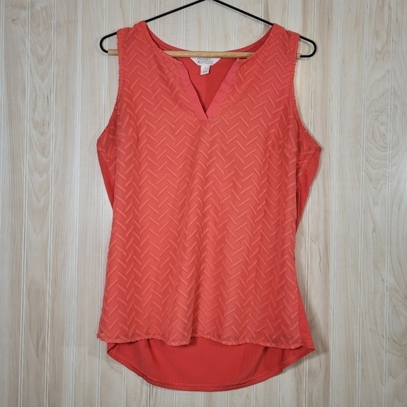 Market & Spruce Tangerine Blouse Tank Top Sz Med - Picture 1 of 4